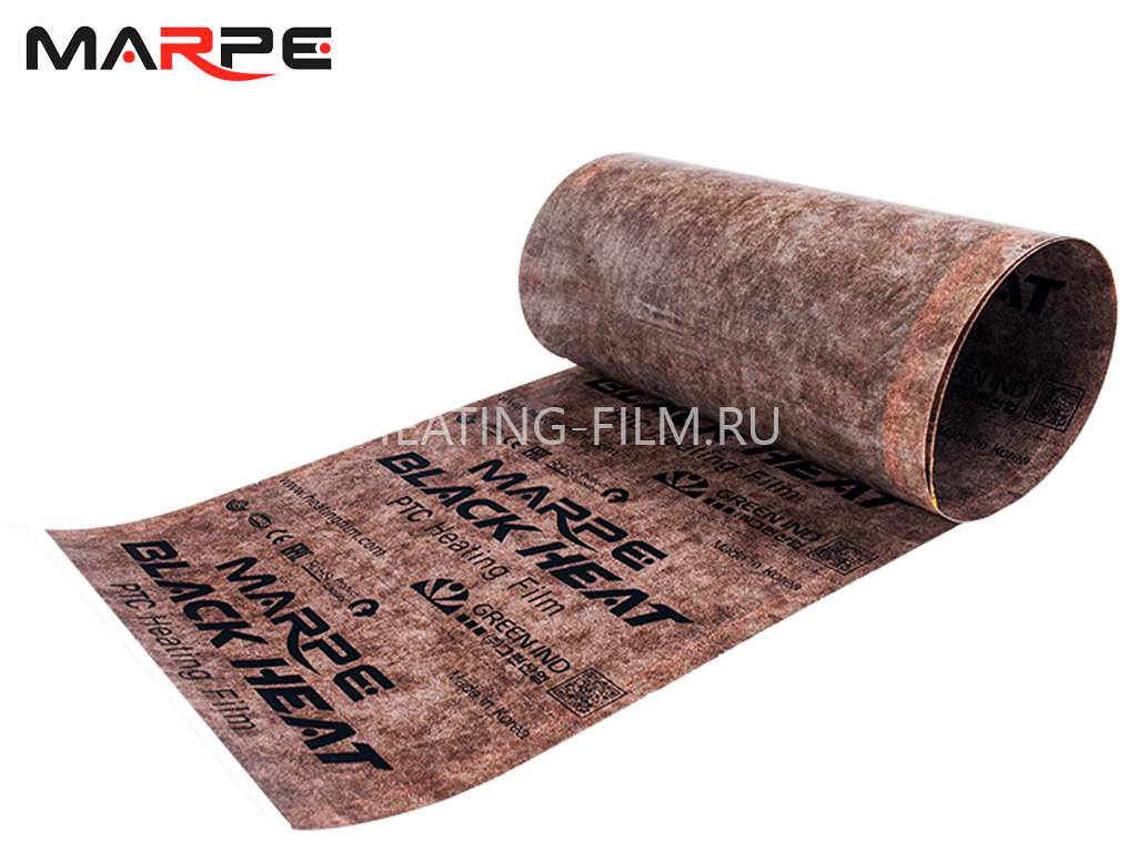 Саморегулирующийся пленочный теплый пол Green Film Marpe Black Heat PTC 30 (220 Вт/м, PTC 30%)